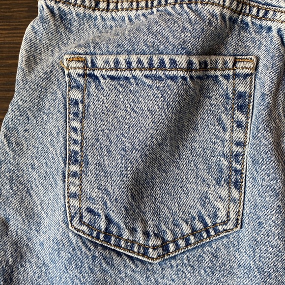 PACSUN HIGH-RISE STRAIGHT JEANS WITH FRAYED EDGES BUTTON UP SIZE 25 - Picture 5 of 5